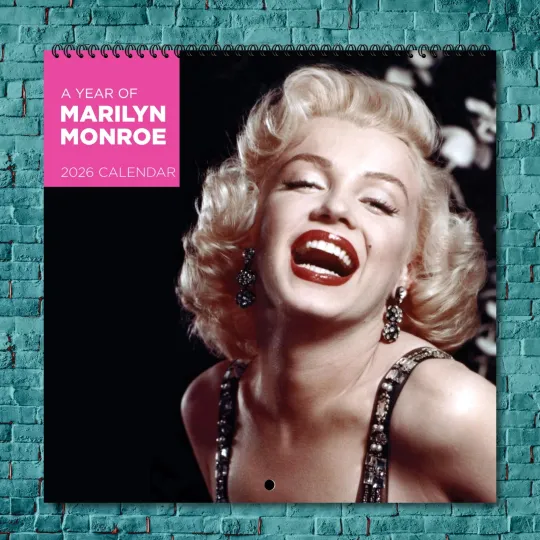 Marilyn Monroe 2026 Wall Calendar, 12-Month Celebrity Photo Calendar