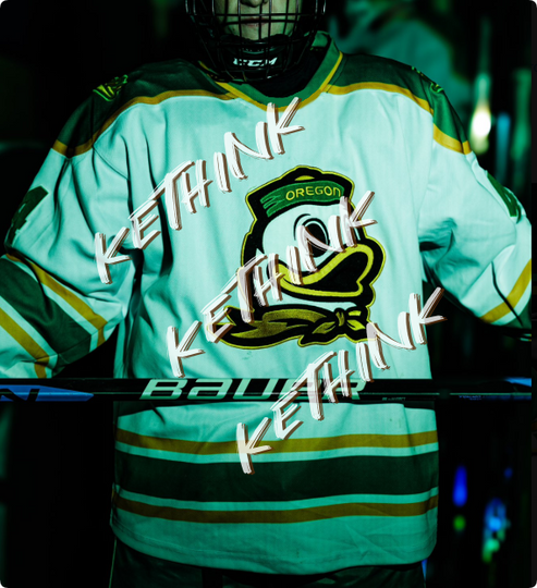 Discover Men's Spring Autumn Oreg ducks Hockey Jersey Long Sleeve T-shirt Casual Round Neck Printed Elastic Tops Suitable Sport Casual