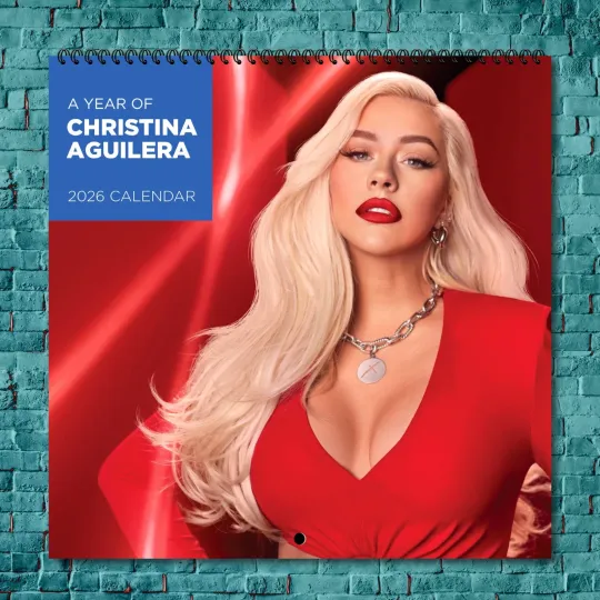 Discover Christina Aguilera 2026 Wall Calendar, 12-Month Star Collection