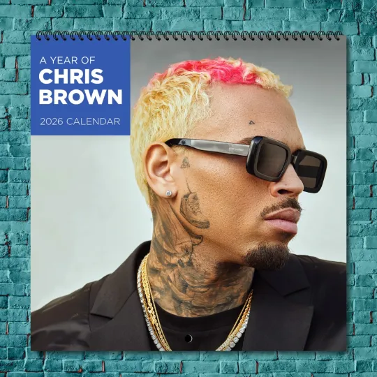 Discover Chris Brown 2026 Wall Calendar, 12-Month Star Collection