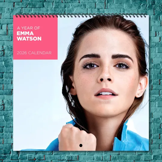 Discover Emma Watson 2026 Wall Calendar, 12-Month Star Collection