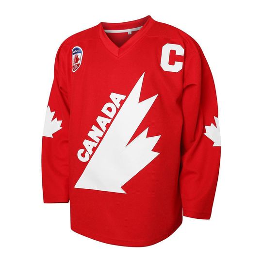 Discover Men's Canada #99 Gretzky Sewing Embroidery Outdoor Sportswear Jerseys Red 1991 Stitched High Quality Cheap Ice Hockey Jerseys