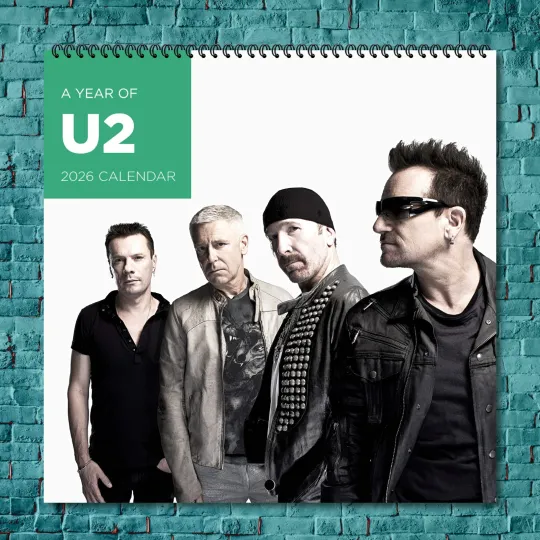 Discover U2 2026 Wall Calendar, 12-Month Celebrity Photo Calendar