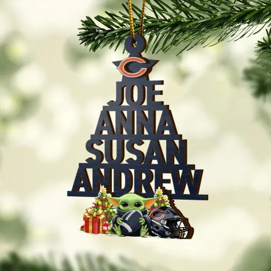 Discover Chicago Football Team Bearss Christmas Ornament Gift Decor