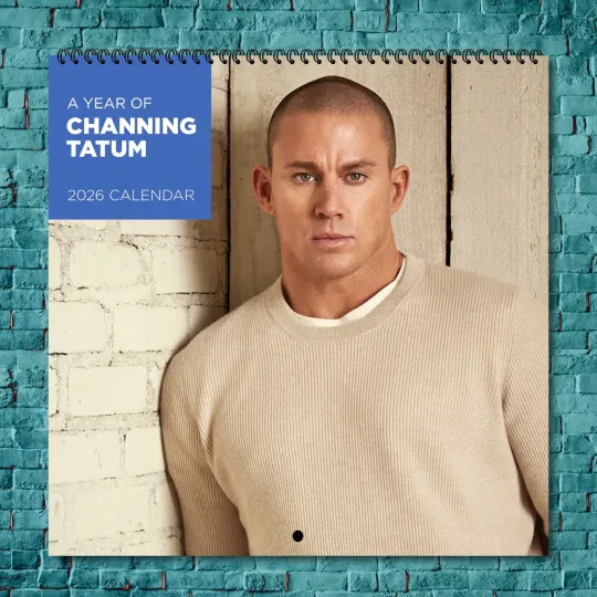 Discover Channing Tatum 2026 Wall Calendar, 12-Month Star Collection