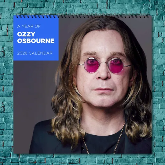 Discover Ozzy Osbourne 2026 Wall Calendar, 12-Month Celebrity Calendar Fan Gift