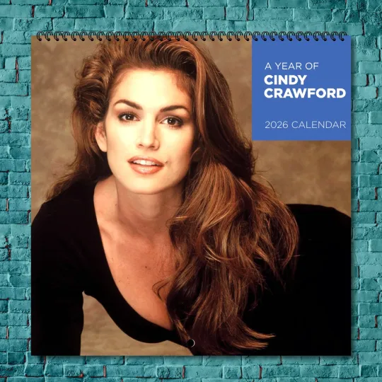 Discover Cindy Crawford 2026 Wall Calendar, 12-Month Star Collection