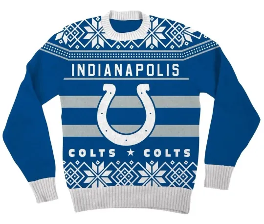 Unisex Indianapolis Colts Football Ugly Christmas Cosplay Sweater