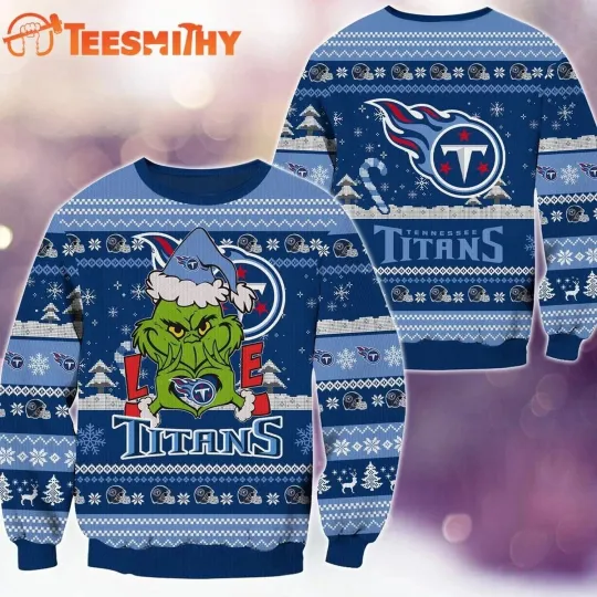 Discover Tennessee Titan  funny character Football  Ugly Christmas Sweater