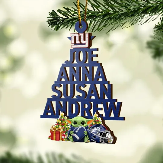 Discover New York Football Team Giantss Christmas Ornament Gift Decor