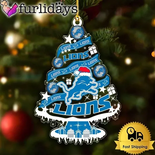 Discover Detroit Football Team Lionss Christmas Ornament Fan Gift Decor