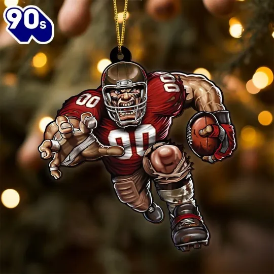 Tampa Bay Football Team Buccaneers Christmas Ornament Gift Decor
