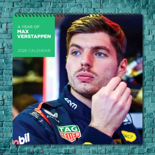 Discover Max Ver stappen 2026 Wall Calendar, 12-Month Celebrity Photo Calendar