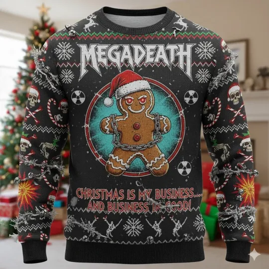 Megadeth Band Gift For Fan Ugly Christmas Sweatshirt