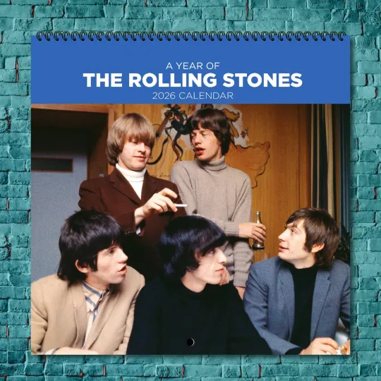 Discover The Rolling Stones 2026 Wall Calendar, 12-Month Celebrity Photo Calendar