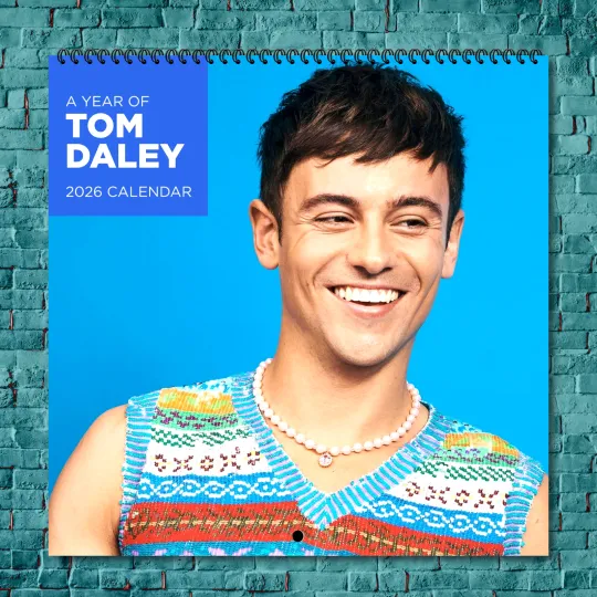 Discover Tom Daley 2026 Wall Calendar, 12-Month Celebrity Photo Wall Calendar