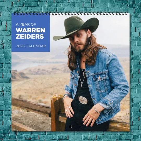 Discover Warren Zeiders 2026 Wall Calendar, 12-Month Celebrity Photo Calendar