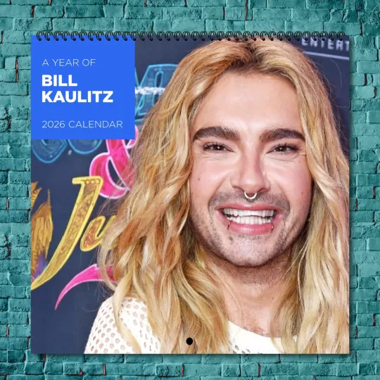 Discover Bill Kaulitz 2026 Wall Calendar, 12-Month Celebrity Photo Calendar