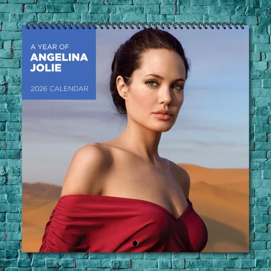 Discover Angelina Jolie 2026 Hollywood Stars Calendar, 12-Month Wall Wall Calendar