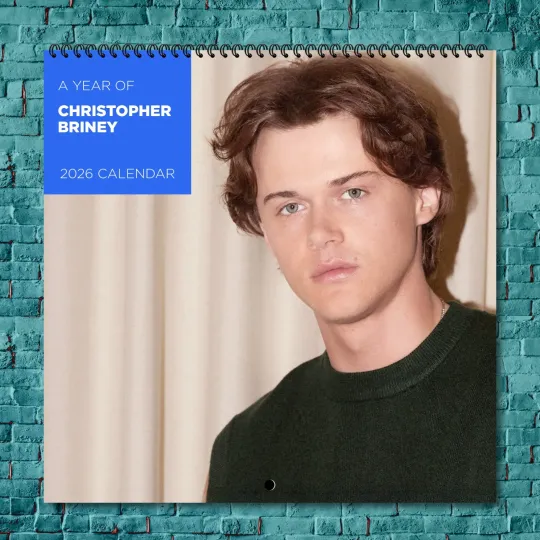 Discover Christopher Briney 2026 Wall Calendar 12-Month Celebrity Photo Calendar