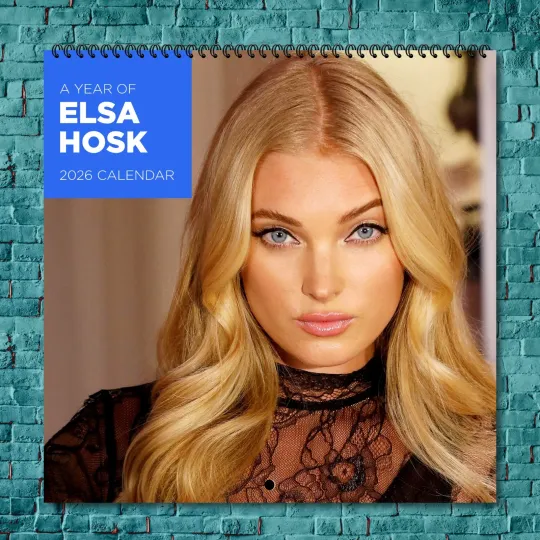 Discover Elsa Hosk 2026 Wall Calendar, 12-Month Celebrity Photo Calendar