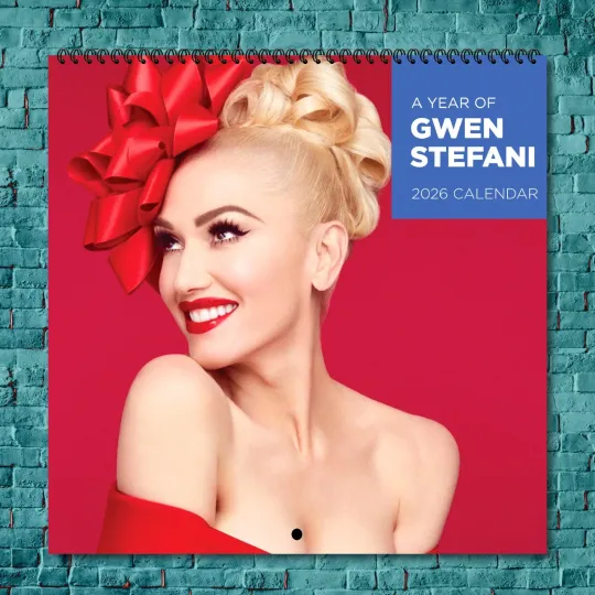 Discover Gwen Stefani 2026 Wall Calendar, 12-Month Star Wall Calendar