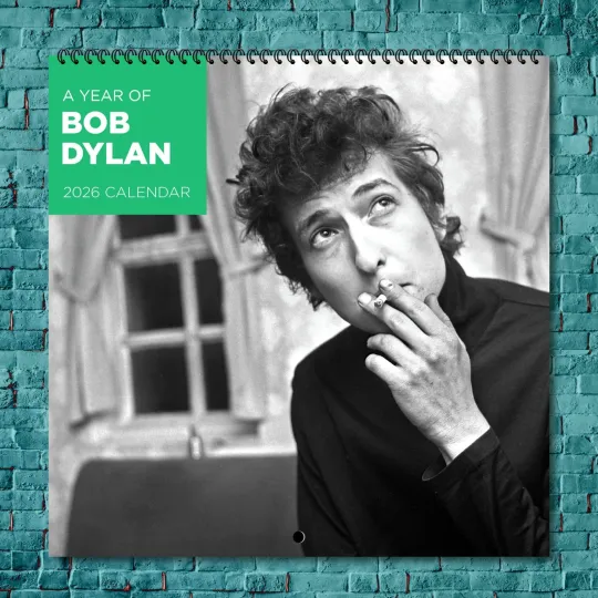 Bob Dylan 2026 Hollywood Stars Calendar, 12-Month Wall Wall Calendar