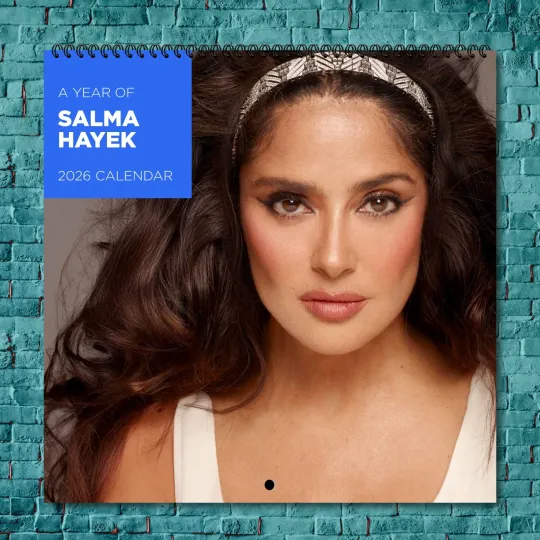 Discover Salma Hayek 2026 Wall Calendar, 12-Month Hollywood Star Gift