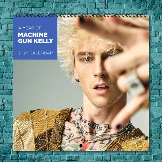 Discover Machine Gun Kelly 2026 Wall Calendar, 12-Month Celebrity Photo Calendar