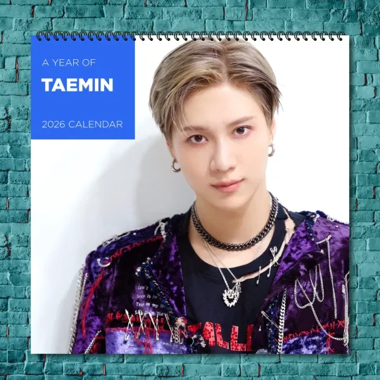 Discover Taemin 2026 Wall Calendar, 12-Month Celebrity Photo Calendar