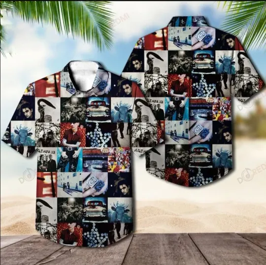 U2 Band Achtung Baby Album Cover Hawaiian Shirt Men’s