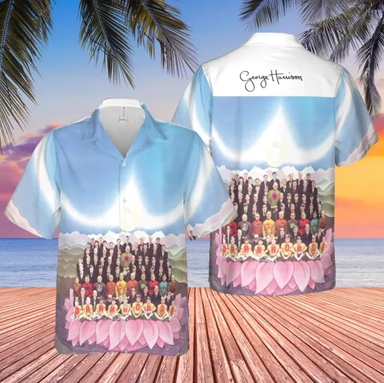 Discover George Dark Horse Album Cover Hawaiian Shirt