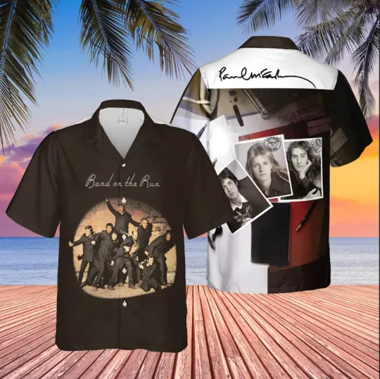P mccartney & Wings Band On The Run Hawaiian Shirt