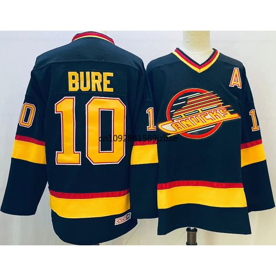 Discover Pavel Bure Jersey 10 Vancouver Ice Hockey Jersey 16 Trevor Linden Jersey Retro Sweater Stitched Letters Numbers Us Size S-3XL
