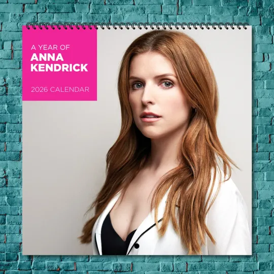 Discover Anna Kendrick 2026 Hollywood Stars Calendar, 12-Month Wall Wall Calendar