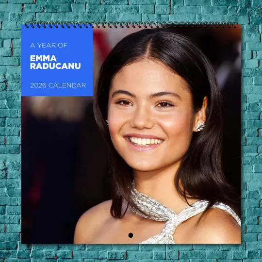 Discover Emma Raducanu 2026 Wall Calendar, 12-Month Tennis Star Gift for Fans