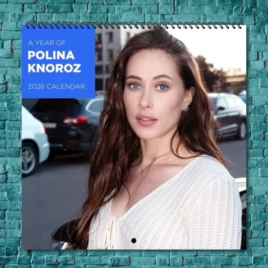 Discover Polina Knoroz 2026 Wall Calendar 12-Month Celebrity Calendar Fan Gift