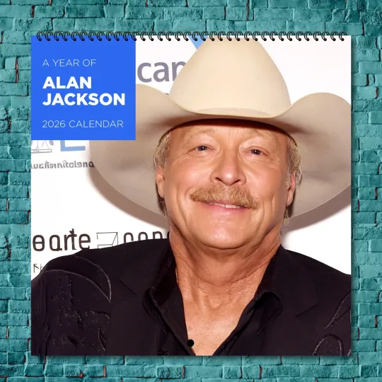 Alan Jackson 2026 Wall Calendar, 12-Month Celebrity Photo Gift for Fans