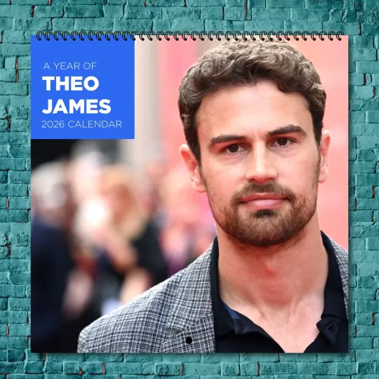 Discover Theo James 2026 Wall Calendar, 12-Month Celebrity Collection