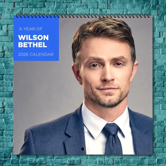 Discover Wilson Bethel 2026 Wall Calendar, 12-Month Celebrity Fan Gift Collection