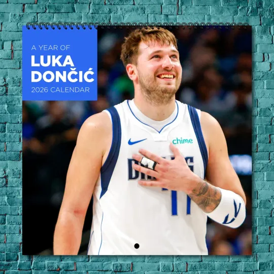 Discover Luka Dončić 2026 Wall Calendar, 12-Month Star Wall Calendar