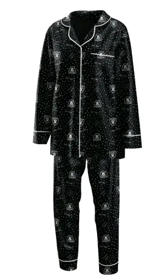 Women's Black Las Vegas Football Pajama Set