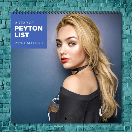 Discover peyton list 2026 Wall Calendar, 12-Month Celebrity Photo Calendar