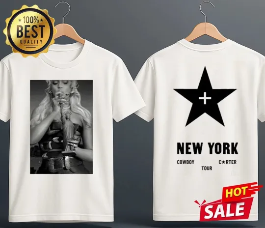 NY Exclusive Beyoncé Cowboy Carter Tour 2025 Double Sided T-Shirt