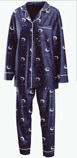 Discover Women's NHL VANCOUVER CANUCKS 2pc PURPLE Pajama Set Size 2XL