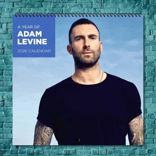 Discover Adam Levine 2026 Hollywood Stars Calendar, 12-Month Wall Wall Calendar