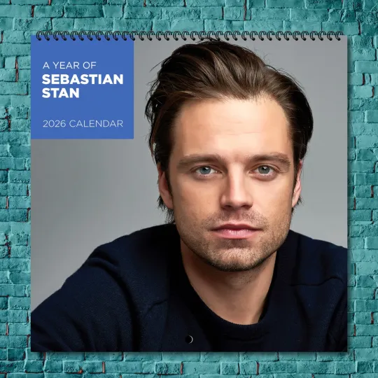 Discover Sebastian Stan 2026 Wall Calendar, 12-Month Celebrity Photo Calendar