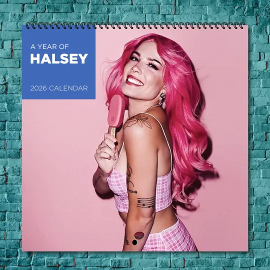 Discover Halsey 2026 Wall Calendar, 12-Month Star Wall Calendar