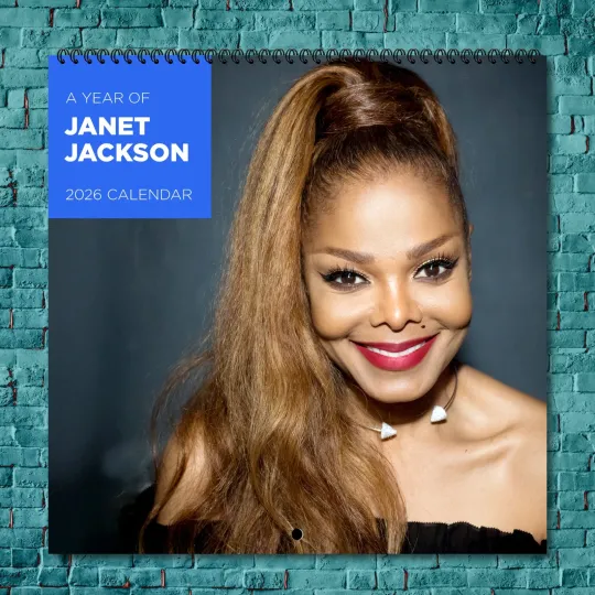 Discover Janet Jackson 2026 Wall Calendar, 12-Month Celebrity Photo Calendar