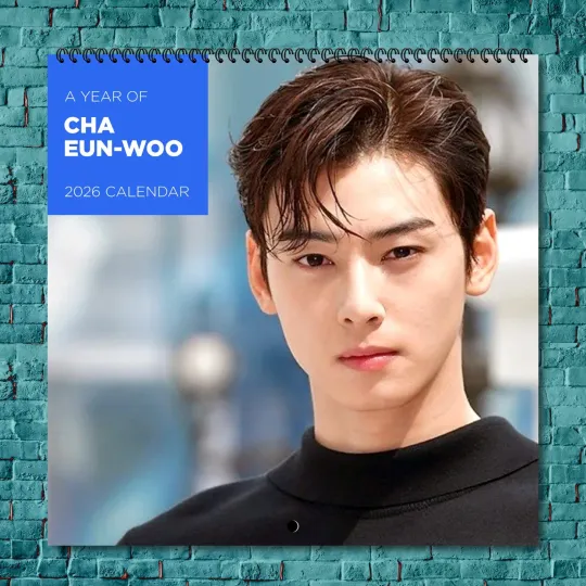 Discover Cha Eun-woo 2026 Wall Calendar, 12-Month Celebrity Photo Calendar